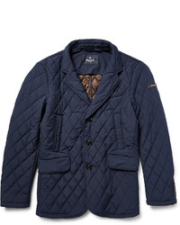 dunkelblaue gesteppte Jacke von Hackett