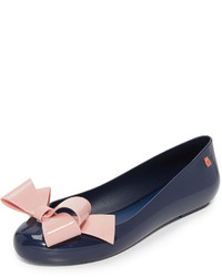 dunkelblaue Gummi Ballerinas von Melissa