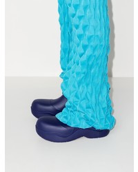 dunkelblaue Gummi Chelsea Boots von Bottega Veneta