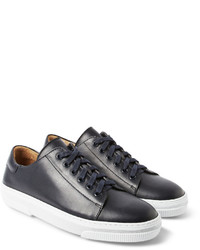 dunkelblaue Gummi niedrige Sneakers von A.P.C.