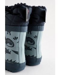 dunkelblaue Gummistiefel von next