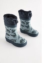 dunkelblaue Gummistiefel von next