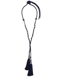 dunkelblaue Halskette von Lanvin
