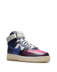 dunkelblaue hohe Sneakers aus Leder von Nike