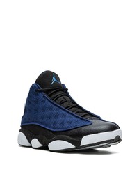 dunkelblaue hohe Sneakers aus Leder von Jordan