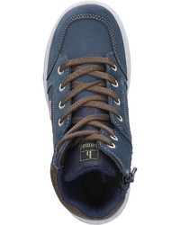 dunkelblaue hohe Sneakers aus Leder von Bama