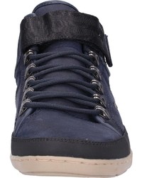 dunkelblaue hohe Sneakers aus Leder von Boxfresh