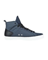 dunkelblaue hohe Sneakers aus Leder von Colmar