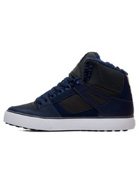 dunkelblaue hohe Sneakers aus Leder von DC Shoes
