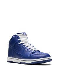 dunkelblaue hohe Sneakers aus Leder von Nike