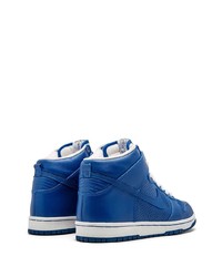 dunkelblaue hohe Sneakers aus Leder von Nike