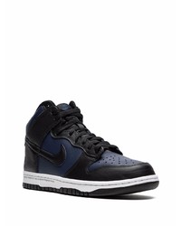 dunkelblaue hohe Sneakers aus Leder von Nike