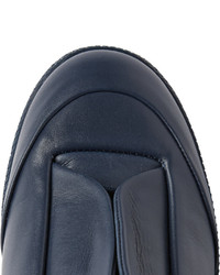 dunkelblaue hohe Sneakers aus Leder von Maison Margiela