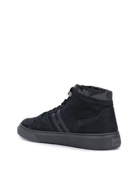 dunkelblaue hohe Sneakers aus Leder von Hogan