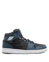 dunkelblaue hohe Sneakers aus Leder von Jordan