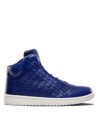 dunkelblaue hohe Sneakers aus Leder von Jordan