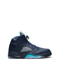 dunkelblaue hohe Sneakers aus Leder von Jordan