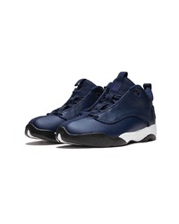 dunkelblaue hohe Sneakers aus Leder von Jordan