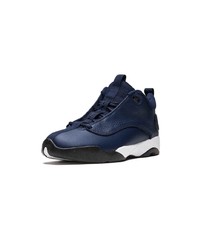 dunkelblaue hohe Sneakers aus Leder von Jordan