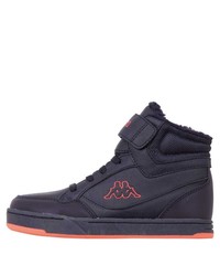 dunkelblaue hohe Sneakers aus Leder von Kappa