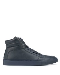 dunkelblaue hohe Sneakers aus Leder von Koio