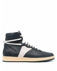 dunkelblaue hohe Sneakers aus Leder von Rhude