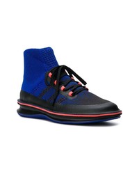 dunkelblaue hohe Sneakers aus Leder von Camper