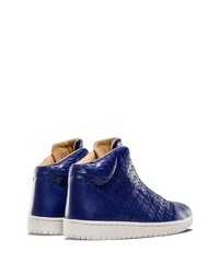 dunkelblaue hohe Sneakers aus Leder von Jordan