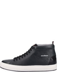 dunkelblaue hohe Sneakers aus Leder von Strellson