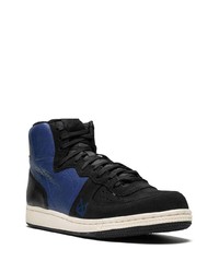 dunkelblaue hohe Sneakers aus Leder von Nike