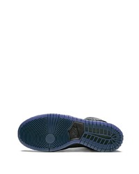 dunkelblaue hohe Sneakers aus Leder von Nike