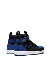 dunkelblaue hohe Sneakers aus Segeltuch von Jordan
