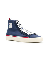 dunkelblaue hohe Sneakers aus Segeltuch von Champion