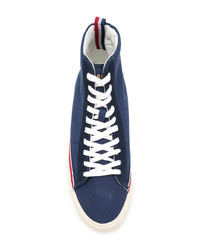 dunkelblaue hohe Sneakers aus Segeltuch von Champion