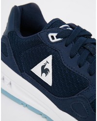 dunkelblaue hohe Sneakers aus Segeltuch von Le Coq Sportif