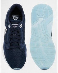 dunkelblaue hohe Sneakers aus Segeltuch von Le Coq Sportif