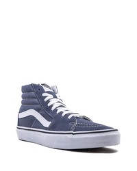 dunkelblaue hohe Sneakers aus Segeltuch von Vans