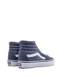 dunkelblaue hohe Sneakers aus Segeltuch von Vans