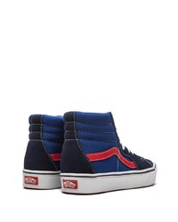 dunkelblaue hohe Sneakers aus Segeltuch von Vans