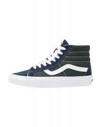 dunkelblaue hohe Sneakers aus Segeltuch von Vans