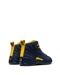 dunkelblaue hohe Sneakers aus Wildleder von Jordan