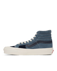 dunkelblaue hohe Sneakers aus Wildleder von Vans