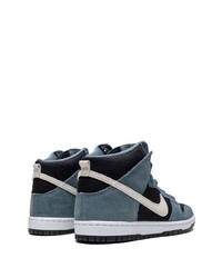 dunkelblaue hohe Sneakers aus Wildleder von Nike