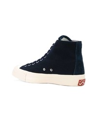 dunkelblaue hohe Sneakers aus Wildleder von Visvim