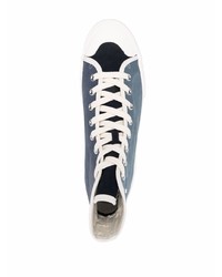 dunkelblaue hohe Sneakers aus Wildleder von PS Paul Smith
