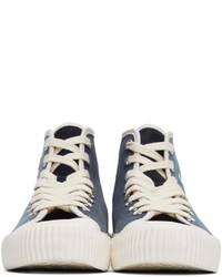 dunkelblaue hohe Sneakers aus Wildleder von Ps By Paul Smith