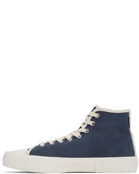 dunkelblaue hohe Sneakers aus Wildleder von Ps By Paul Smith