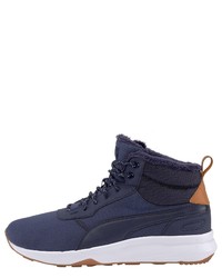 dunkelblaue hohe Sneakers aus Wildleder von Puma