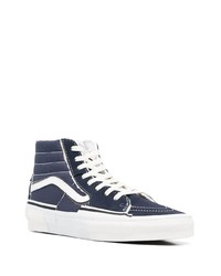 dunkelblaue hohe Sneakers aus Wildleder von Vans