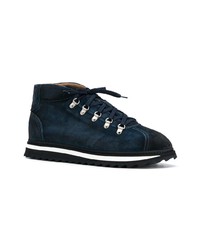 dunkelblaue hohe Sneakers aus Wildleder von Doucal's